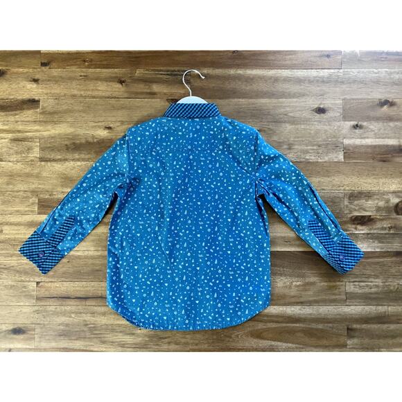 NEW Matilda Jane Choose Your Own Path Jack Frost Blue Black Holiday Shirt 4 - Picture 9 of 9